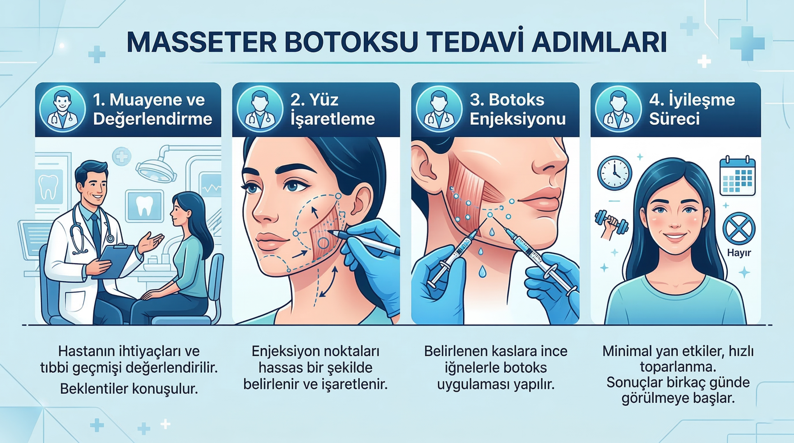 masseter botoks tedavi aşamaları