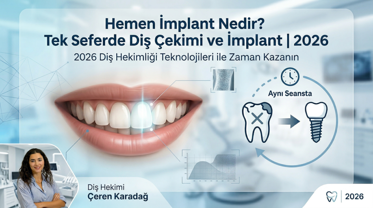 Hemen İmplant Nedir Tek Seferde Diş Çekimi ve İmplant