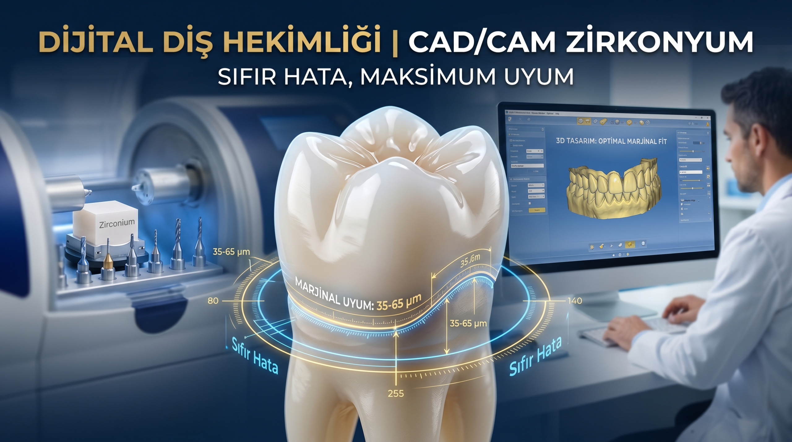 CAD/CAM ile Zirkonyum CAD/CAM dijital diş hekimliği ve zirkonyum restorasyon